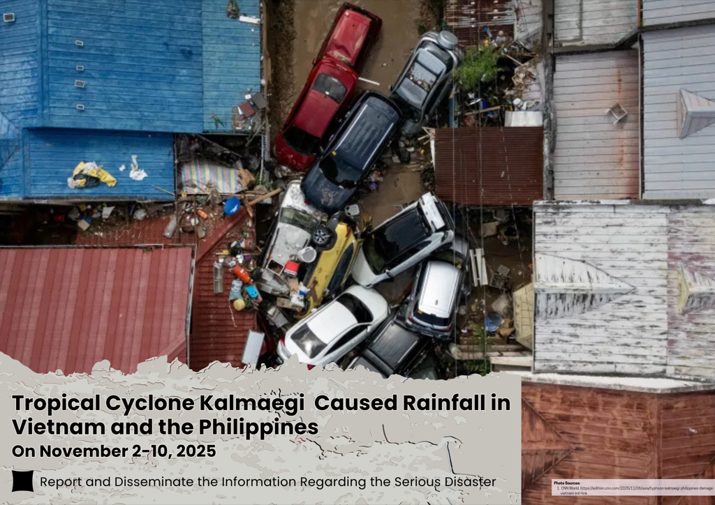 Tropical Cyclone Kalmaegi Caused Rainfall in Vietnam and the Philippines, 02-10 November 2025