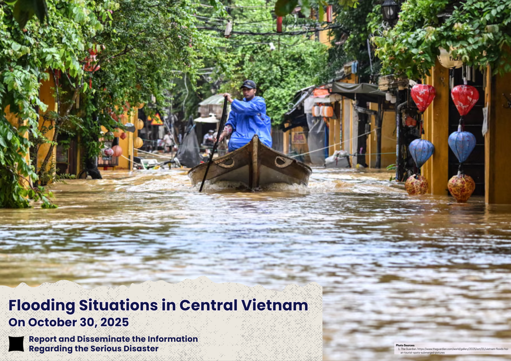 Flooding Situations in Central Vietnam, 30 October 2025