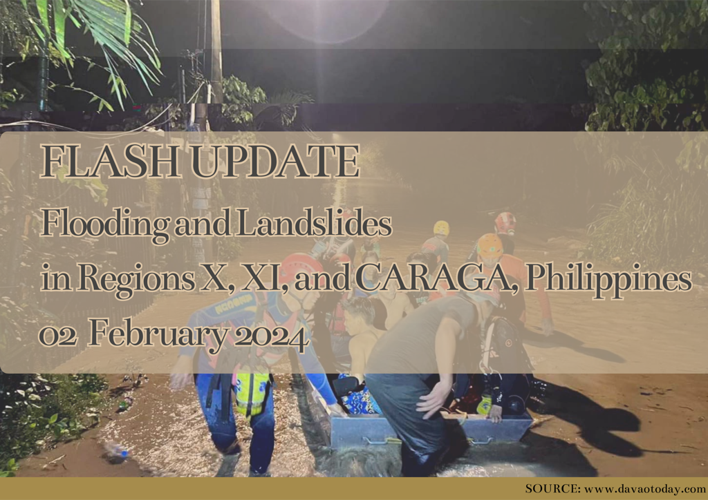 Flooding and Landslides in Regions X, XI, and CARAGA, Philippines, 02 February 2024